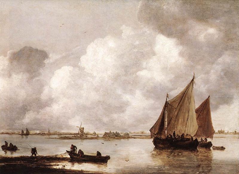 GOYEN, Jan van Haarlemer Meer dg Sweden oil painting art